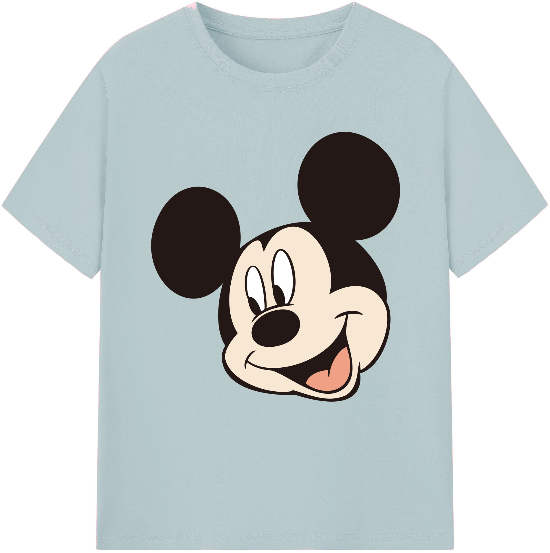 （画像用） ミッキーマウス Mickey Mouse 綿100％半袖Tシャツ（フロントプリント）